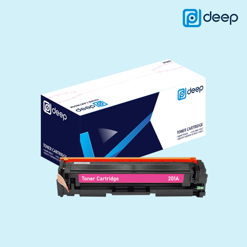 Deep 201A Black Cyan Magenta Yellow Toner Cartridge 