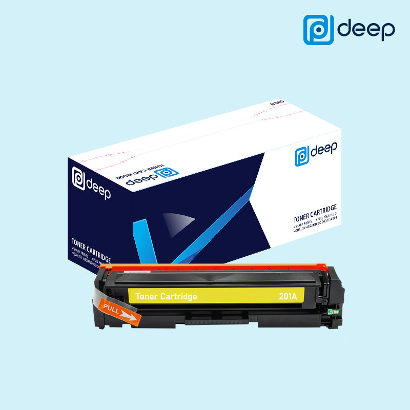 Deep 201A Black Cyan Magenta Yellow Toner Cartridge 