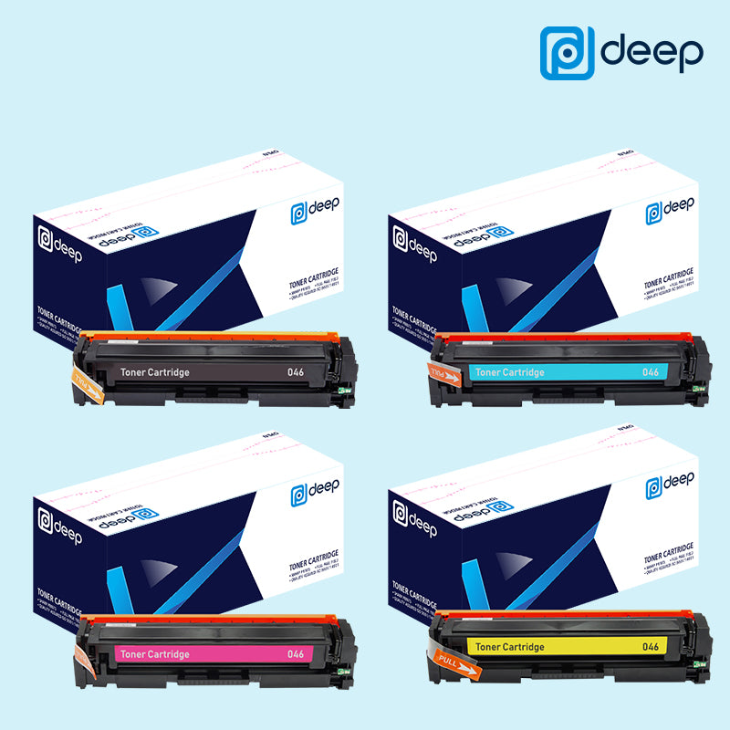 Deep 046 Black Cyan Magenta Yellow Toner Cartridge