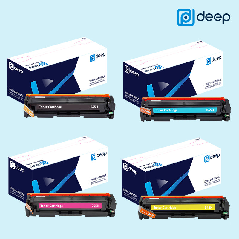 Deep 045H Black Cyan Magenta Yellow High Yield Toner Cartridge