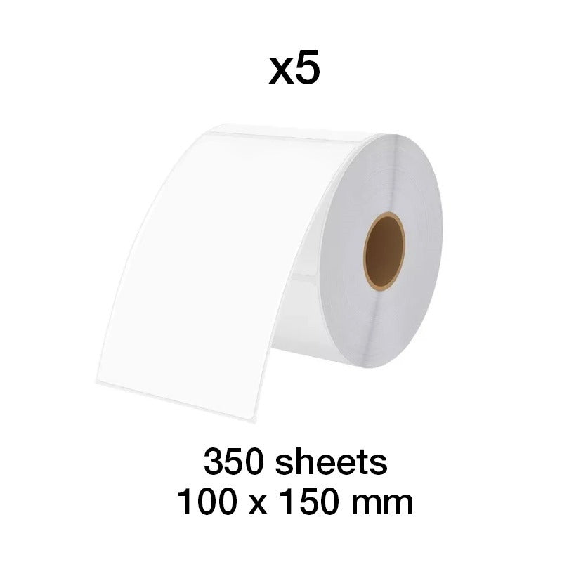 Deep A6 Size 100*150mm Thermal Label Sticker / Air Waybill Label 350pcs per roll