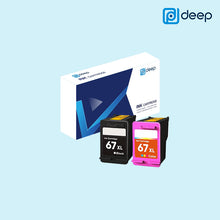 Load image into Gallery viewer, Deep 67XL Black Cyan Magenta Yellow High Yield Ink Cartridge