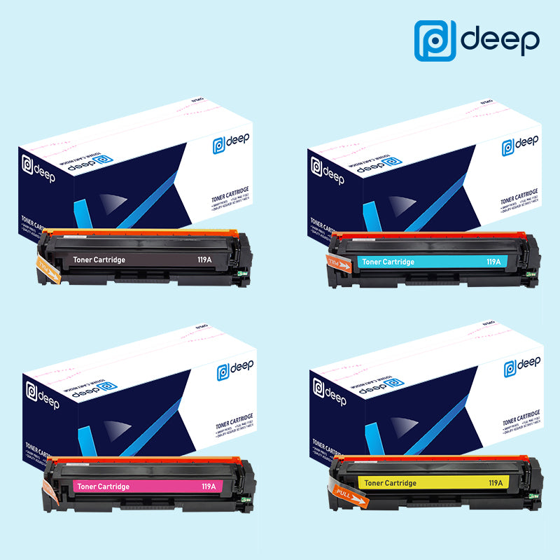 Deep 119A 120A Black Cyan Magenta Yellow Toner Cartridge