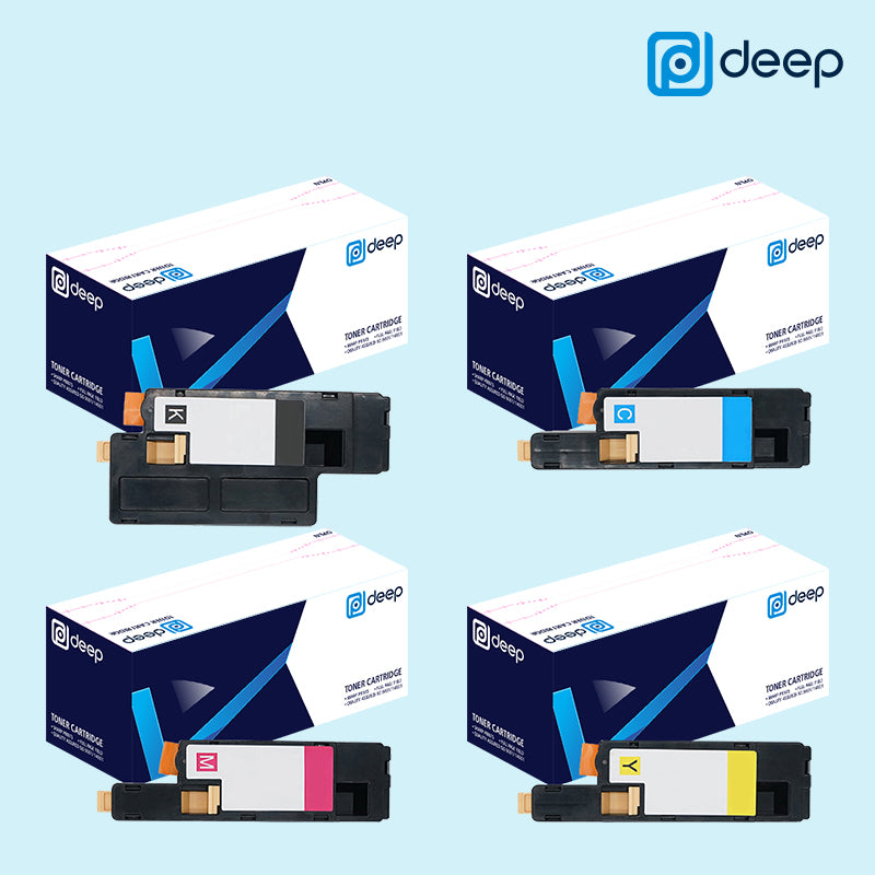 Deep CT202264 CT202265 CT202266 CT202267 Black Cyan Magenta Yellow Toner Fuji DocuPrint CM115w CM225fw CP115w CP225w