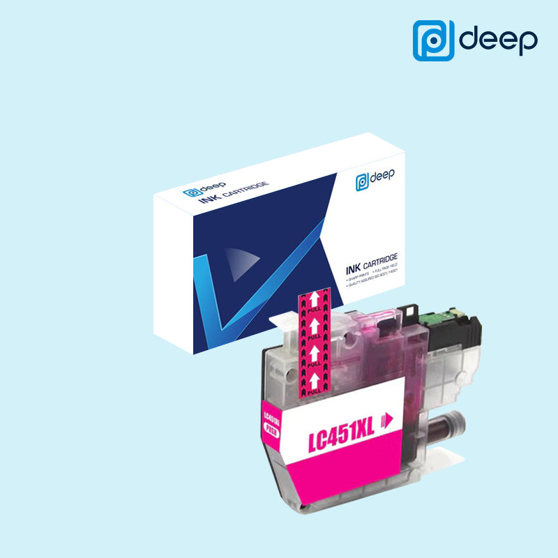 Deep LC451XL Black Cyan Magenta Yellow Ink Cartridge for MFC-J1010DW / DCP-J1050DW / DCP-J1140DW