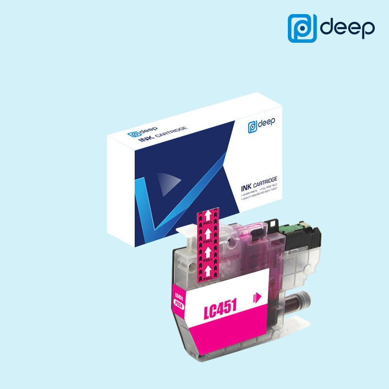 Deep LC451 Black Cyan Magenta Yellow Ink Cartridge